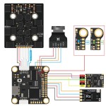 Foxeer F722 V4 MPU6000 FC 8S Dual BEC Barometer X8 Flight Controller 30.5X30.5mm 4mm 8S LIPO for FPV Freestyle Drones DIY Parts